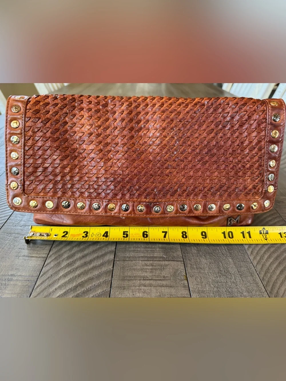 Belleza Mandova Kompanero The Sling Woven Leather Retro Crossbody Bag Boho Purse